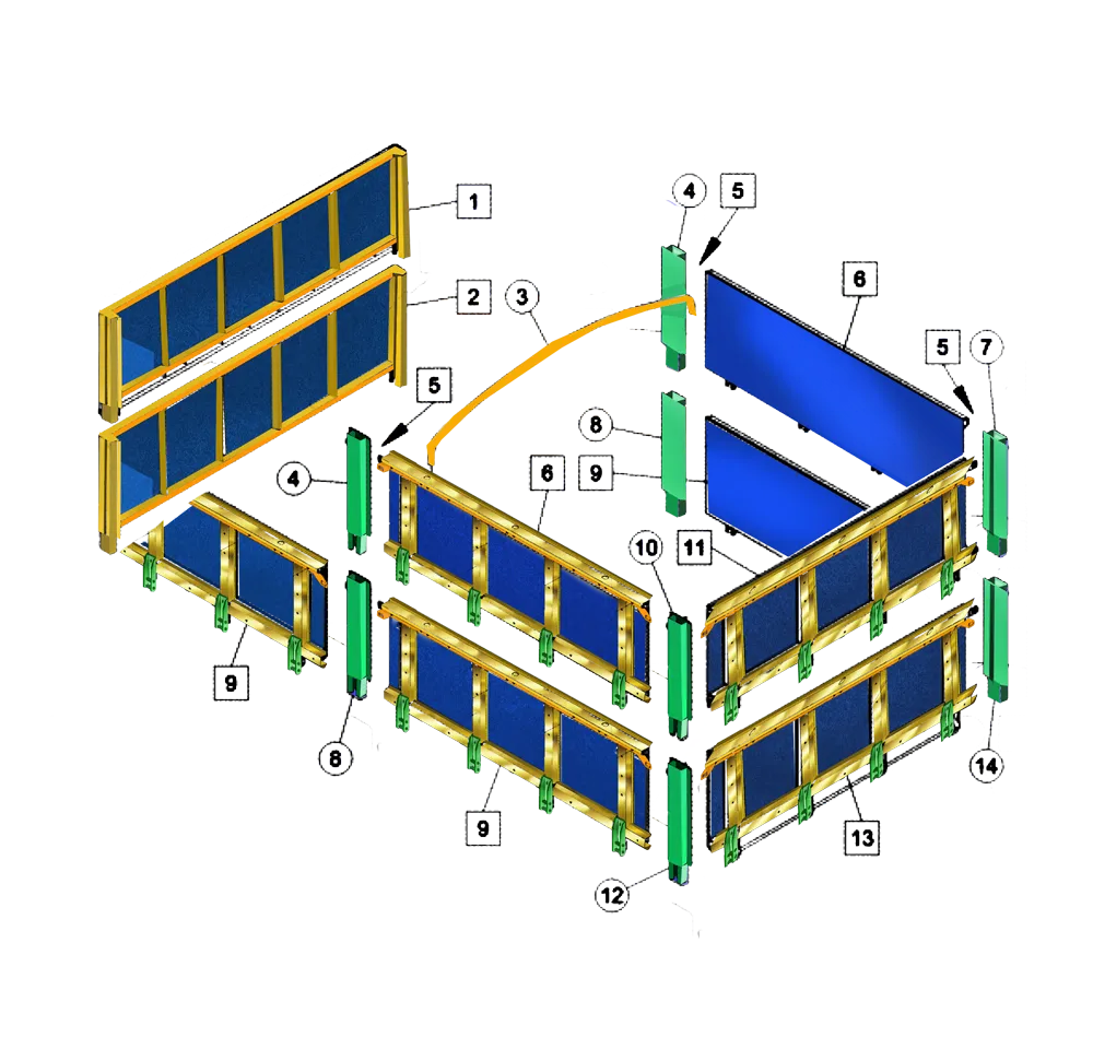 Peças Caixa de Carga Graneleiro