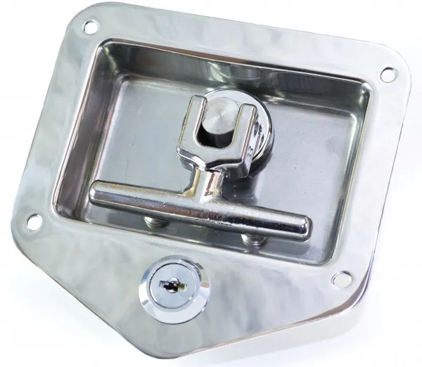 Trava Bagageiro Inox com Chave Caixa Rancho, Cozinha, Maleiro