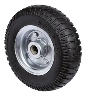 Pneu PU Carrinho Aro Alumínio e Aço