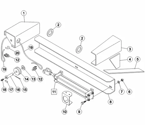 Cilindro Recolhimento de Patola Reboque Cana Picada